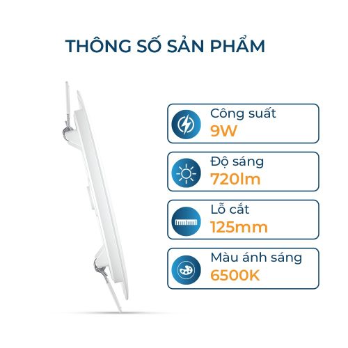 Bộ đèn âm trần Philips LED DL262 công suất (6W, 9W, 12W)